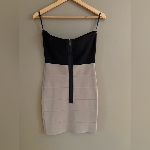 BCBGMaxazria Bodycon Strapless Bandage Dress - Picture 3 of 6